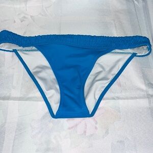 Victorias Secret Blue Swim Bikini Bottom Size.Medium